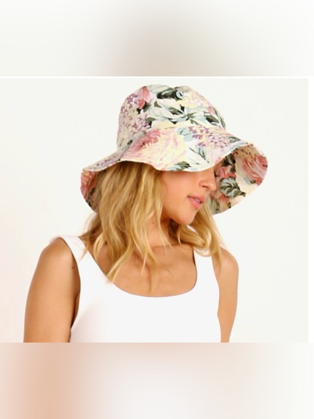 Faithfull The Brand Venissa Floral 'Bettina' Bucket Hat. New with tags. One size